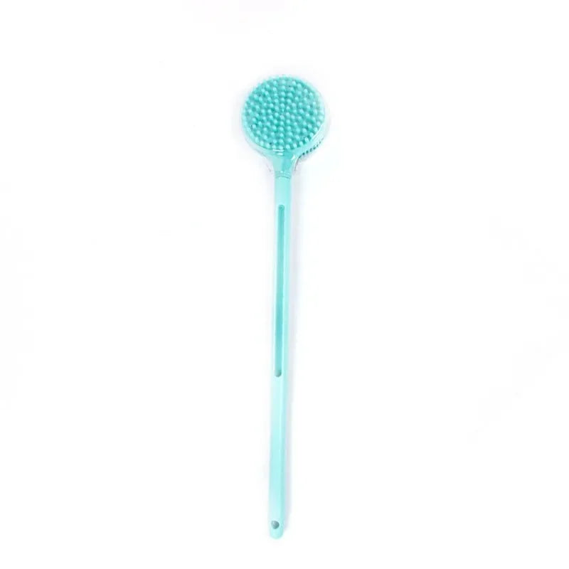 1Pc Silicone Long Handle Bath Brush Exfoliating Body Scrub