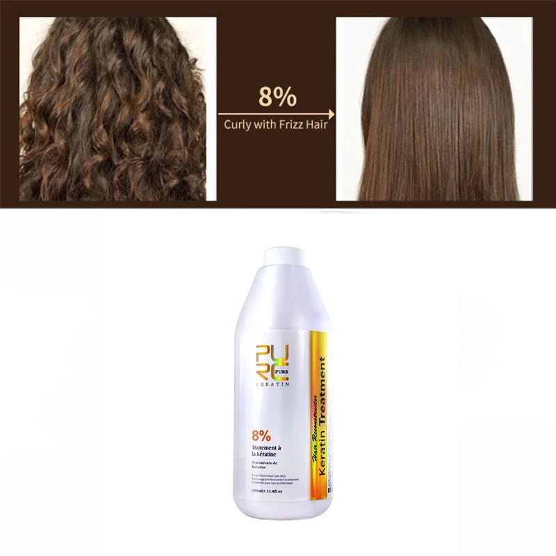 PURC Brazilian Keratin Hair Treatment for Smoothing Repair