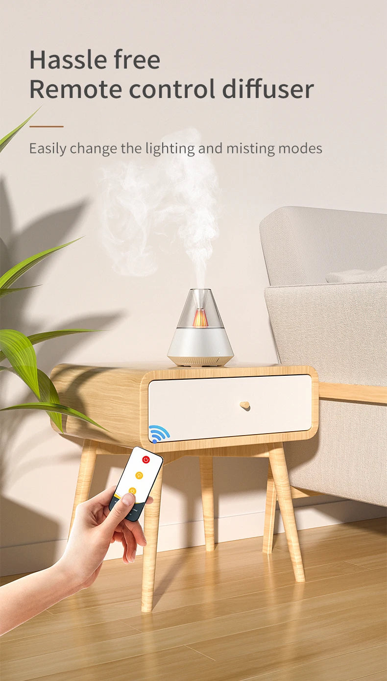 Essential Oil Aroma Diffuser with Light for Home Serenity