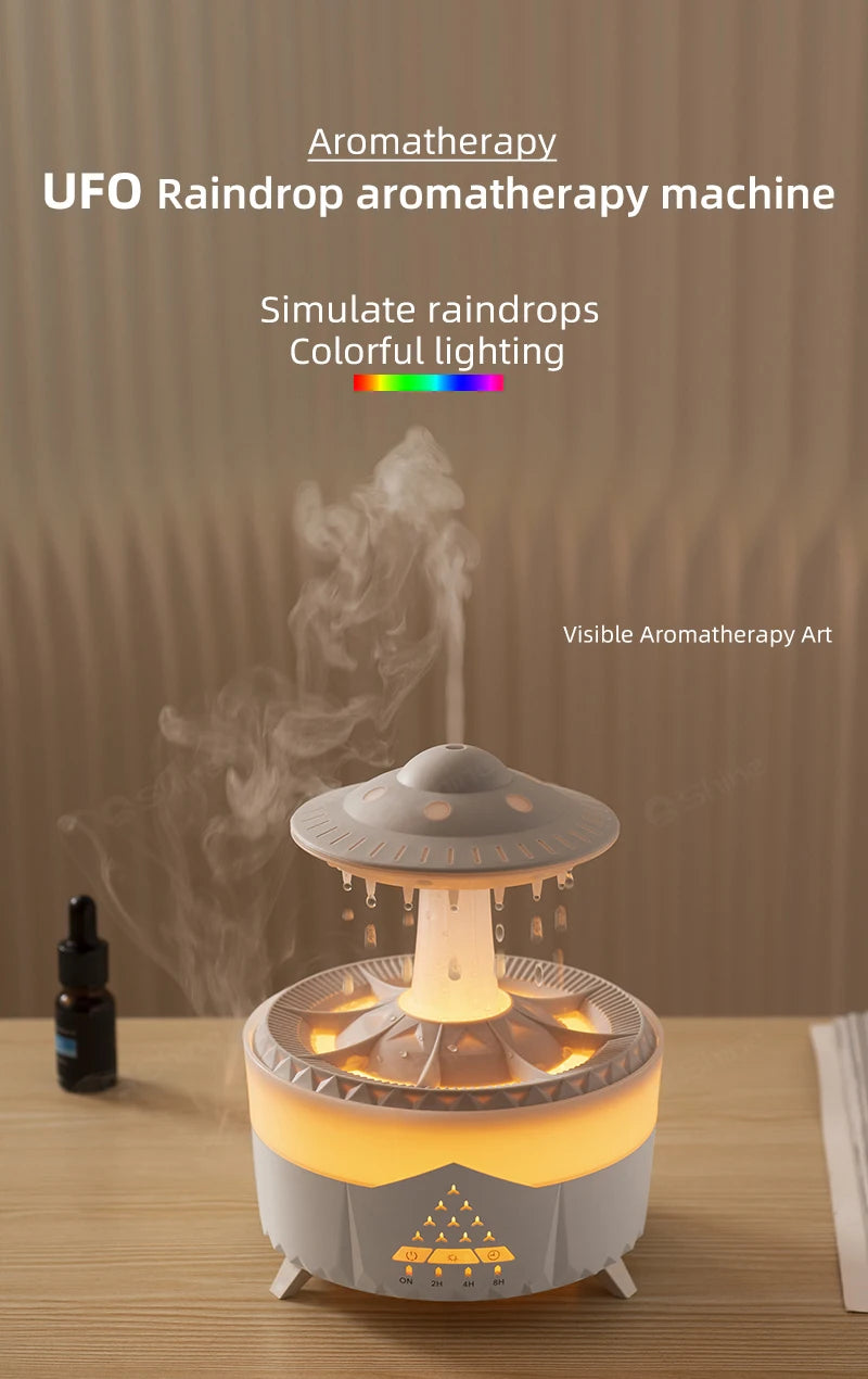 2023 Rain Cloud Humidifier with Remote Raindrop Diffuser