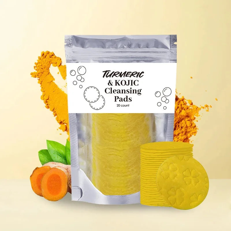 Turmeric Cleansing Pads Kojic Acid Helps Balance Skin Oil