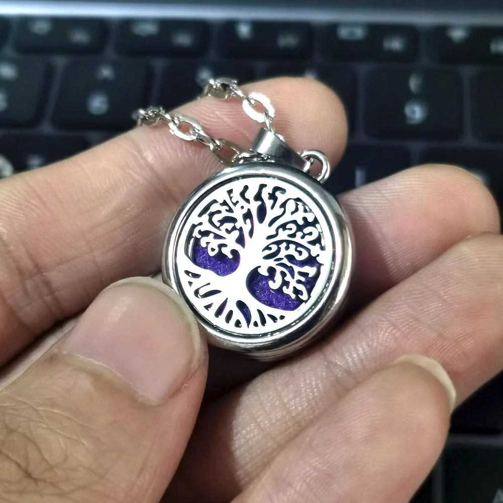 New Tree Of Life Aromatherapy Necklace Essential Oil Locket