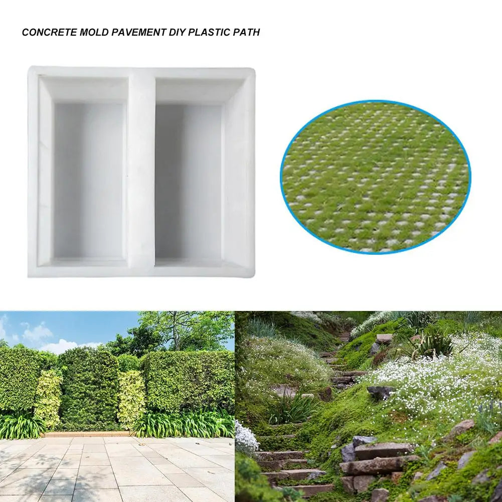 Plastic Garden Path Maker Paving Cement Mold DIY Stone Molds