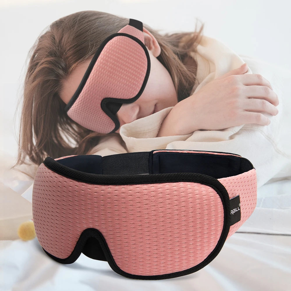 3D Sleeping Mask 100% Blackout Blindfold for Smooth Sleep