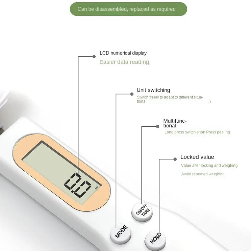 Electronic Scale Adjustable Digital Precision Measuring Spoon for Kitchen Cooking