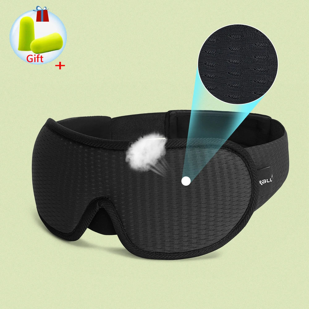 3D Sleeping Mask 100% Blackout Blindfold for Smooth Sleep