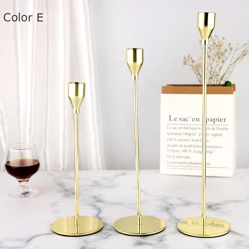 Metal Candle Holders Luxury Candlestick Exquisite Home Decor