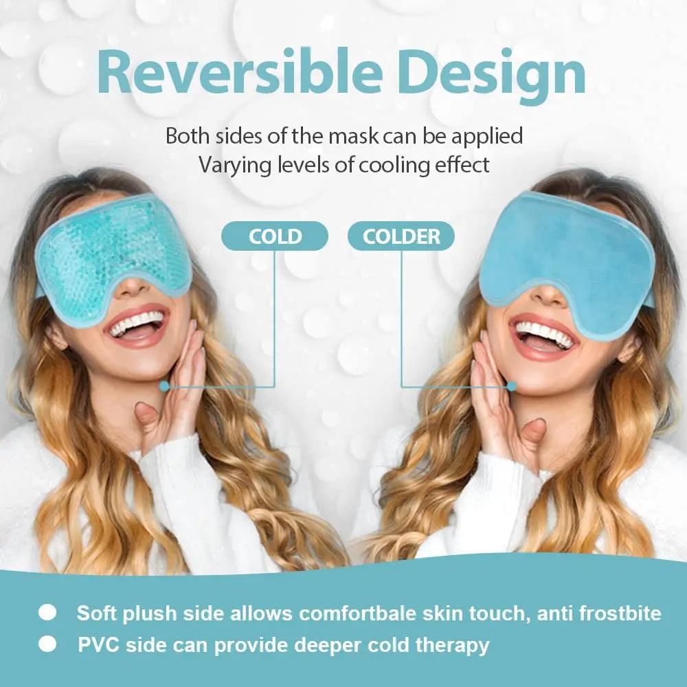 Reusable Cooling Eye Mask for Puffy Migraine Relief and Eye Fatigue