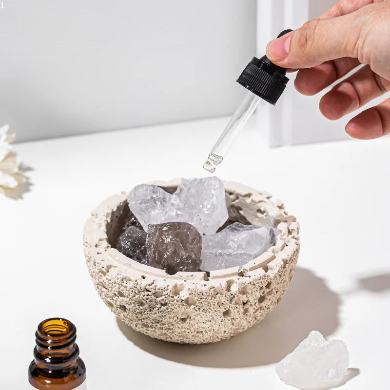 Fireless Aromatherapy Essential Oil Fragrance Stone Gift Set for Elegant Indoor Home Decoration