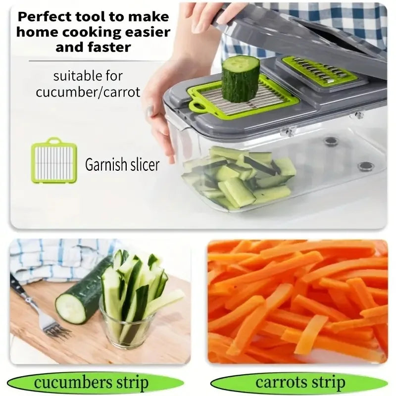 16/25 in 1 Multifunctional Vegetable Chopper Kitchen Tool