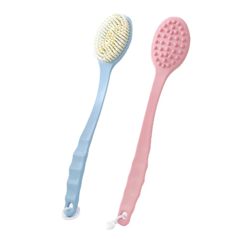 1pc Long Handle Bath Brush Soft Body Scrub Massager Accessories