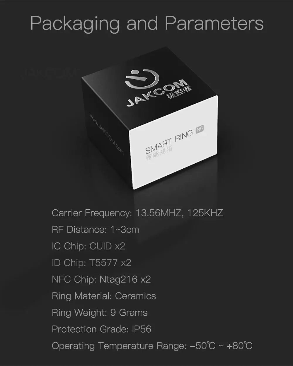 JAKCOM R5 Smart Ring New Product of Consumer Electronics Wearable