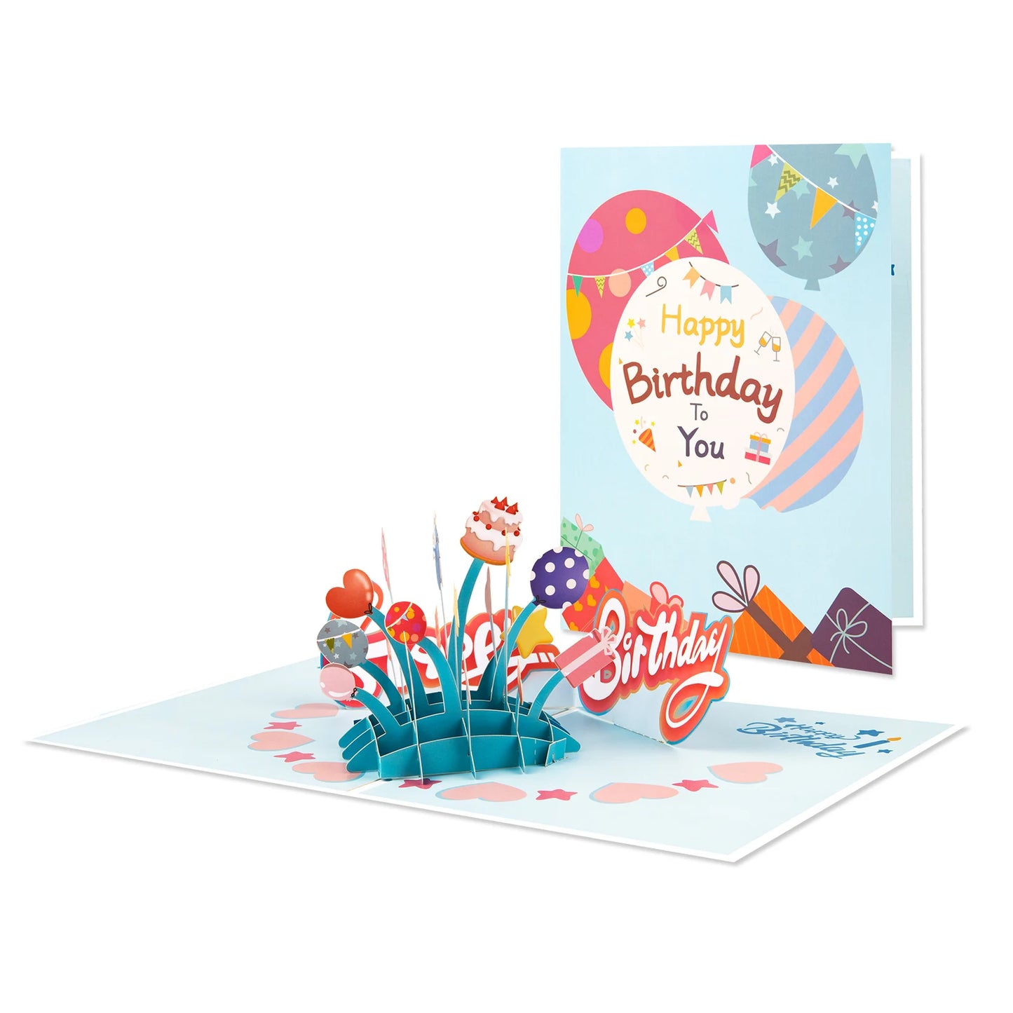 Happy Birthday Pop-up Card for Wife Husband Mom Dad Gift