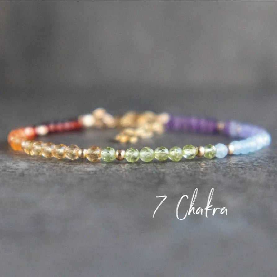 Healing Crystal Chakra Bracelet for Zodiac Signs and Yoga