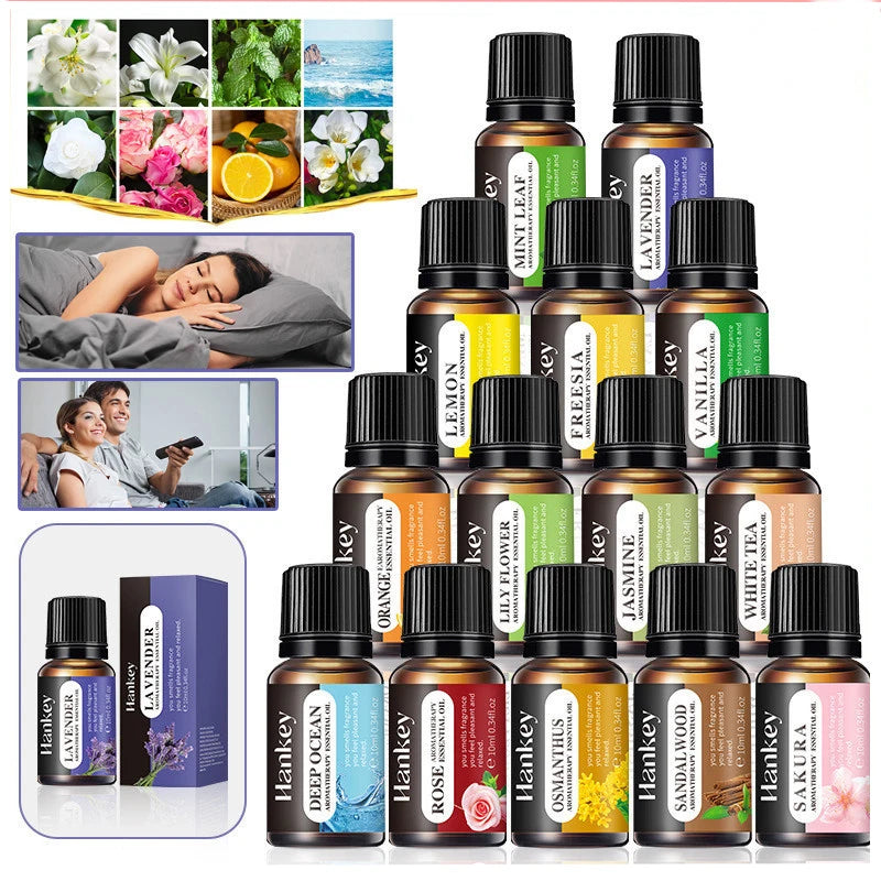 10 ML Aromatherapy Plant Essential Oil Humidifier Set