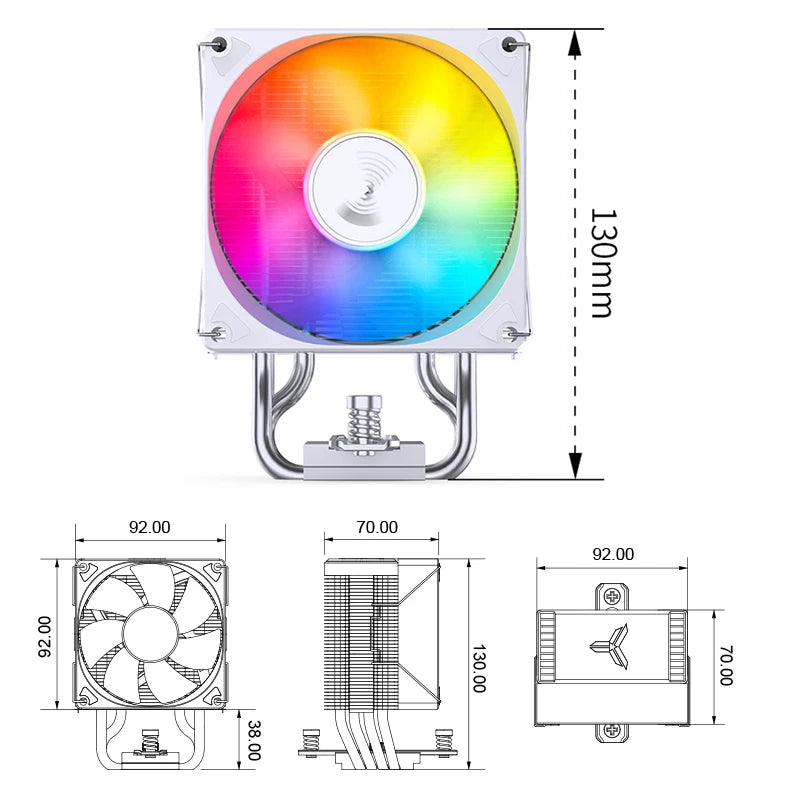 New JONSBO CR-1400 EVO ARGB CPU Cooling Fan 4 Heat Pipe