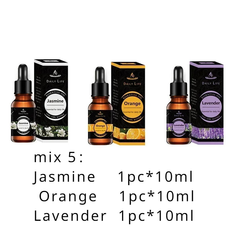 10ml*3pcs Aromatherapy Plant Essential Oil Refill Set