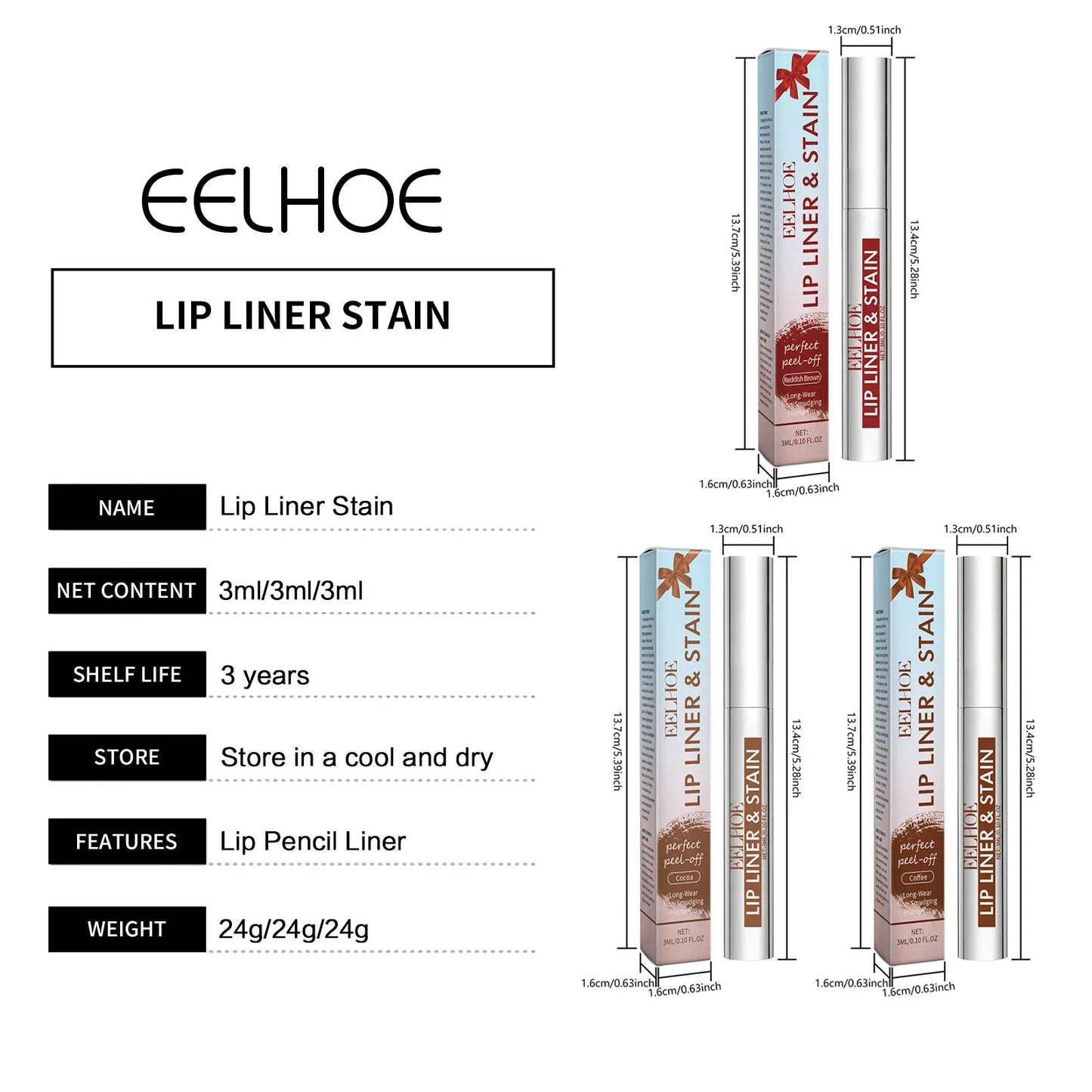 EELHOE Peel Off Lip Liner Tattoo Matte Waterproof Stain