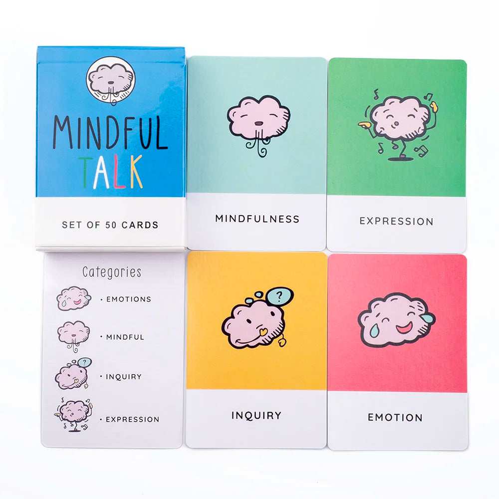 Mindful Talk Board Game Set Of 50 Meaningful Cards