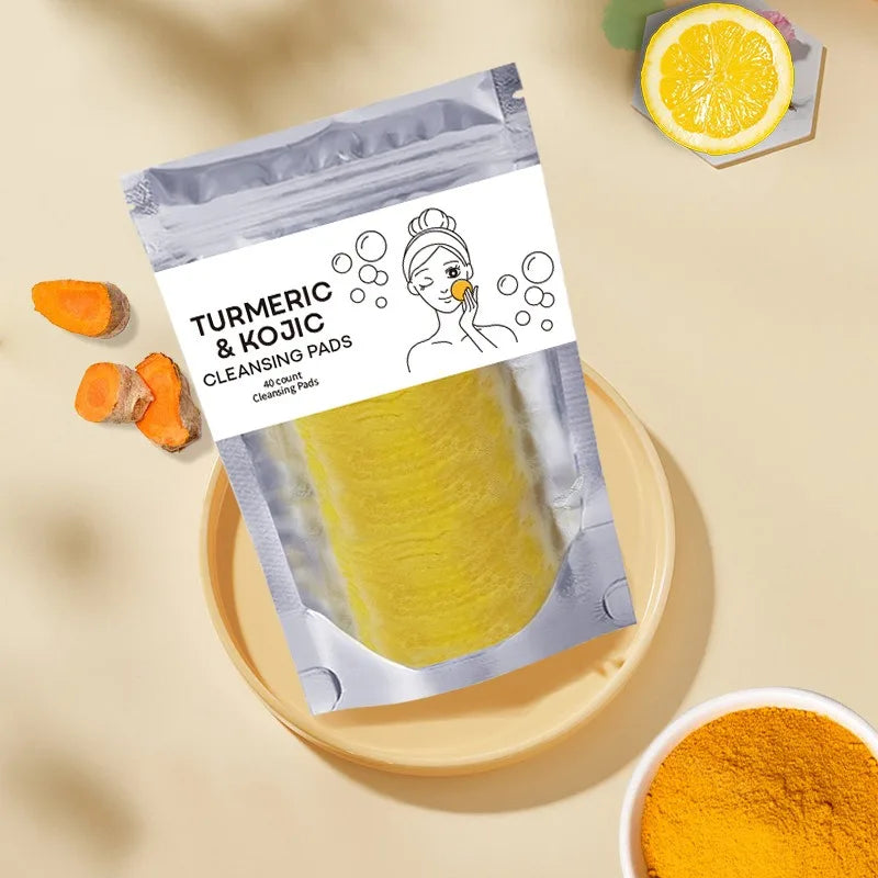 Turmeric Cleansing Pads Kojic Acid Helps Balance Skin Oil