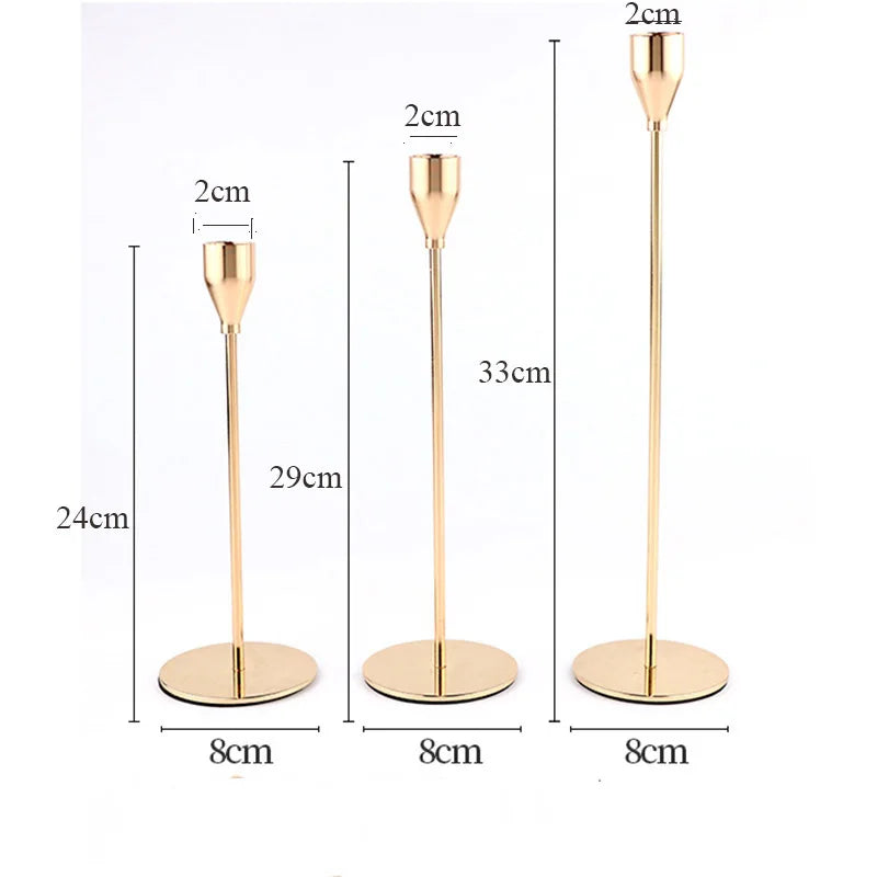 Metal Candle Holders Luxury Candlestick Exquisite Home Decor