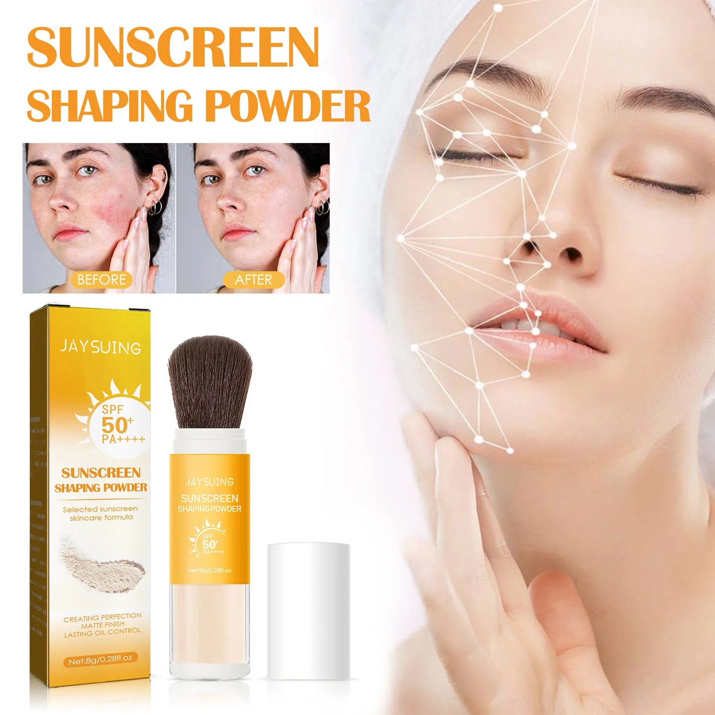 Sunscreen Loose Powder Sunblock Skin Protective Solar Blocker