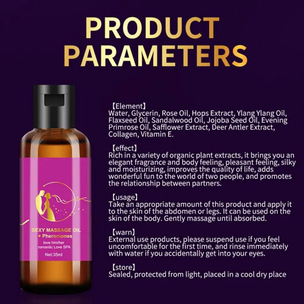 Purple Charming Massage Oil Natural Pheromone SPA Serum