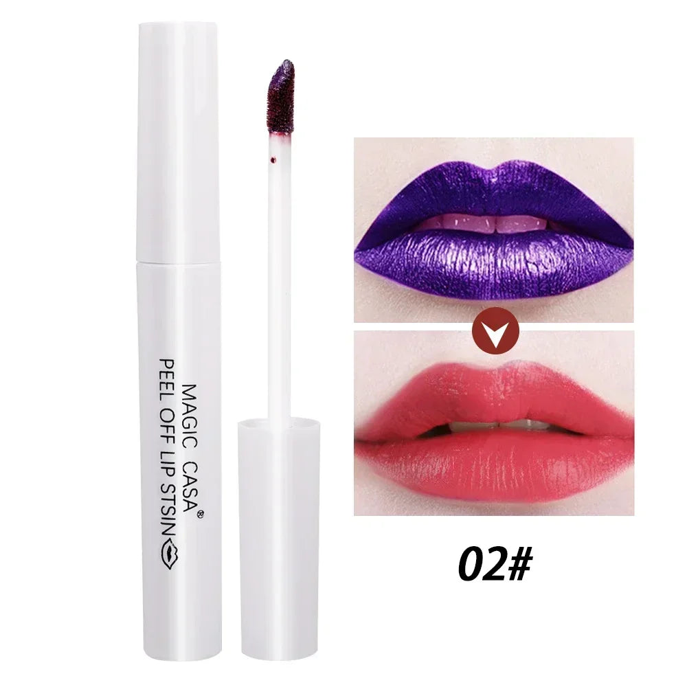 Lasting Peel Off Lip Liner Tattoo Makeup Sexy Red Matte Gloss