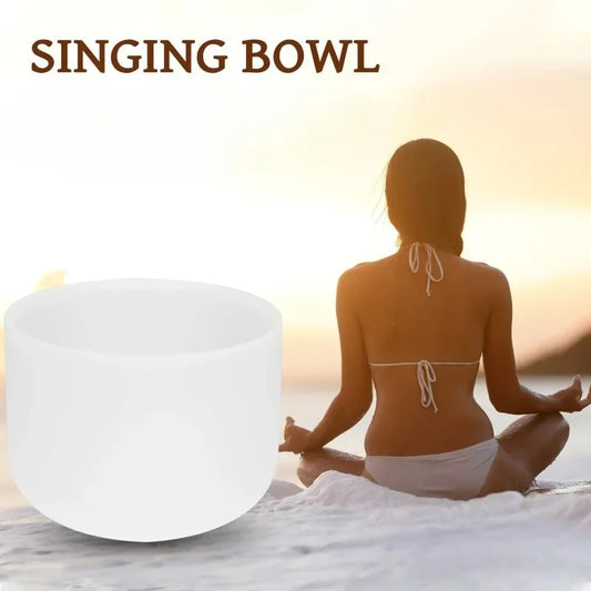 440HZ Crystal Bowl Healing Yoga Meditation 8 Inch Sound Therapy