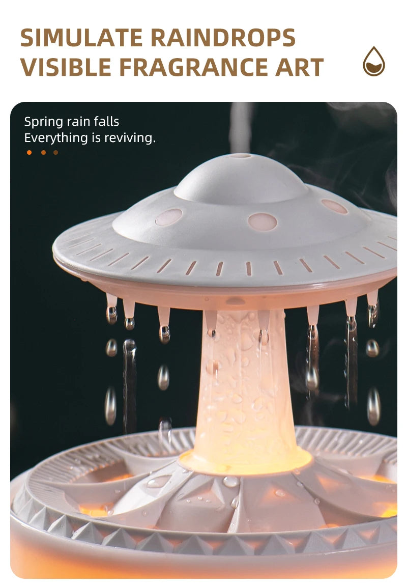 2023 Rain Cloud Humidifier with Remote Raindrop Diffuser