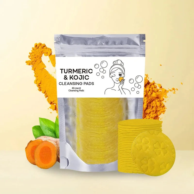 Turmeric Cleansing Pads Kojic Acid Helps Balance Skin Oil