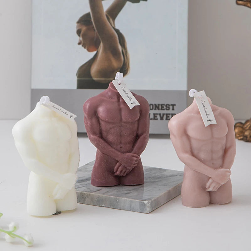 1PC Sexy Male Female Body Aromatherapy Candle 3D Naked Wax