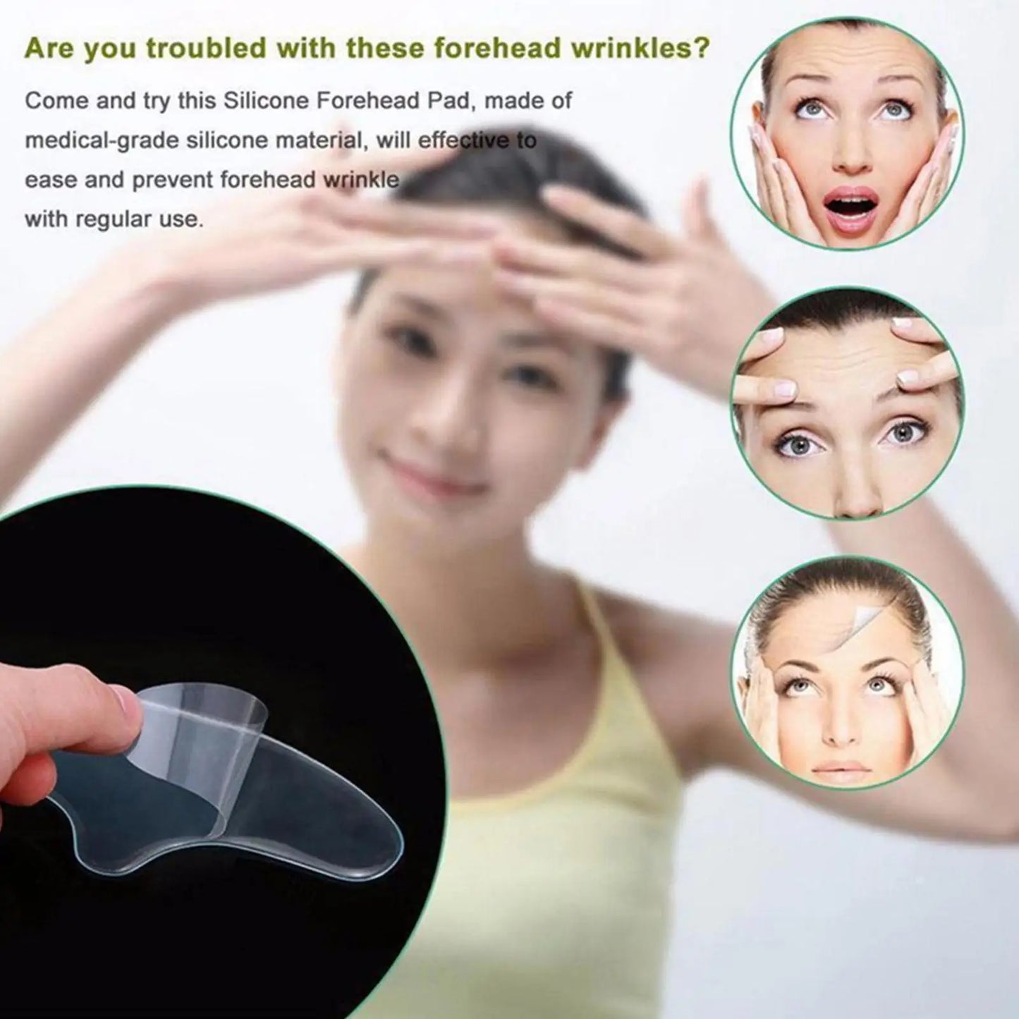 Anti Wrinkle Forehead Patch Silicone Reusable Skin Care Tool