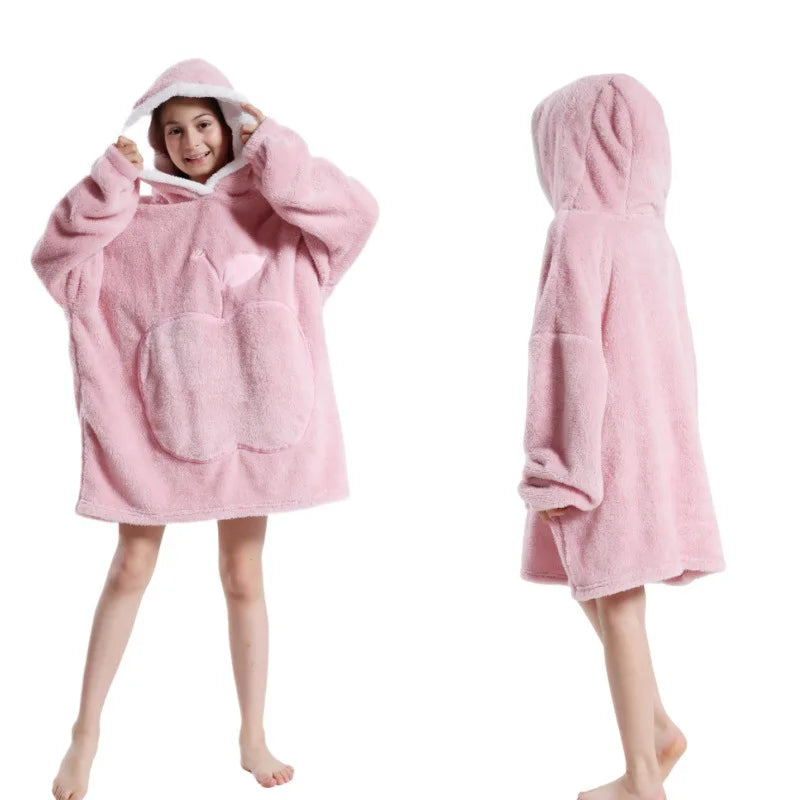 2024 Winter Oversized Wearable Blanket Hoodie for All