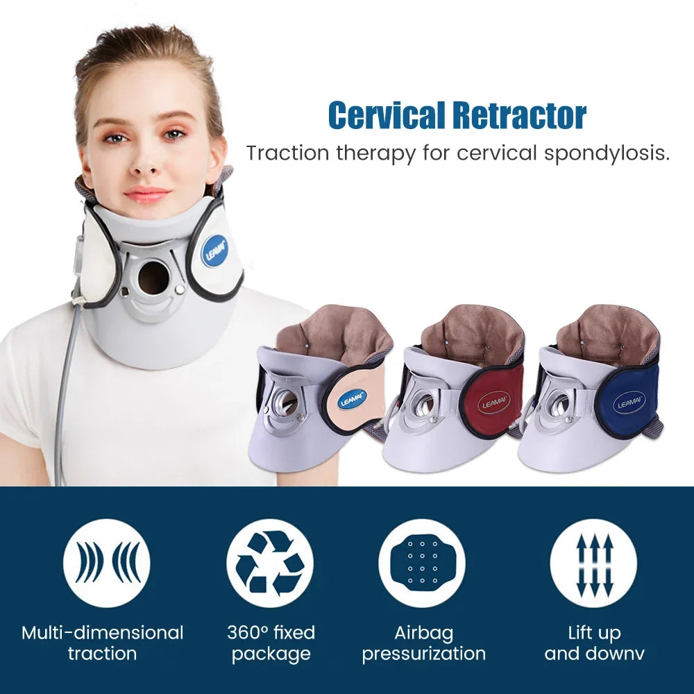 1 Set Cervical Neck Tractor Orthosis Support Neck Brace