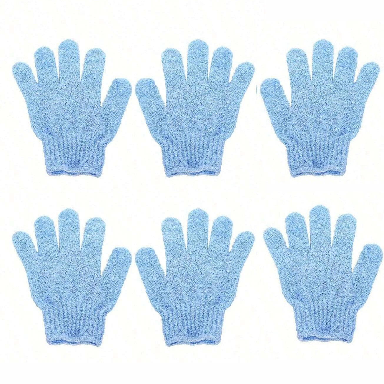 2pcs/6pcs/12pcs Reversible Exfoliating Shower Gloves for Luxurious Skin Care