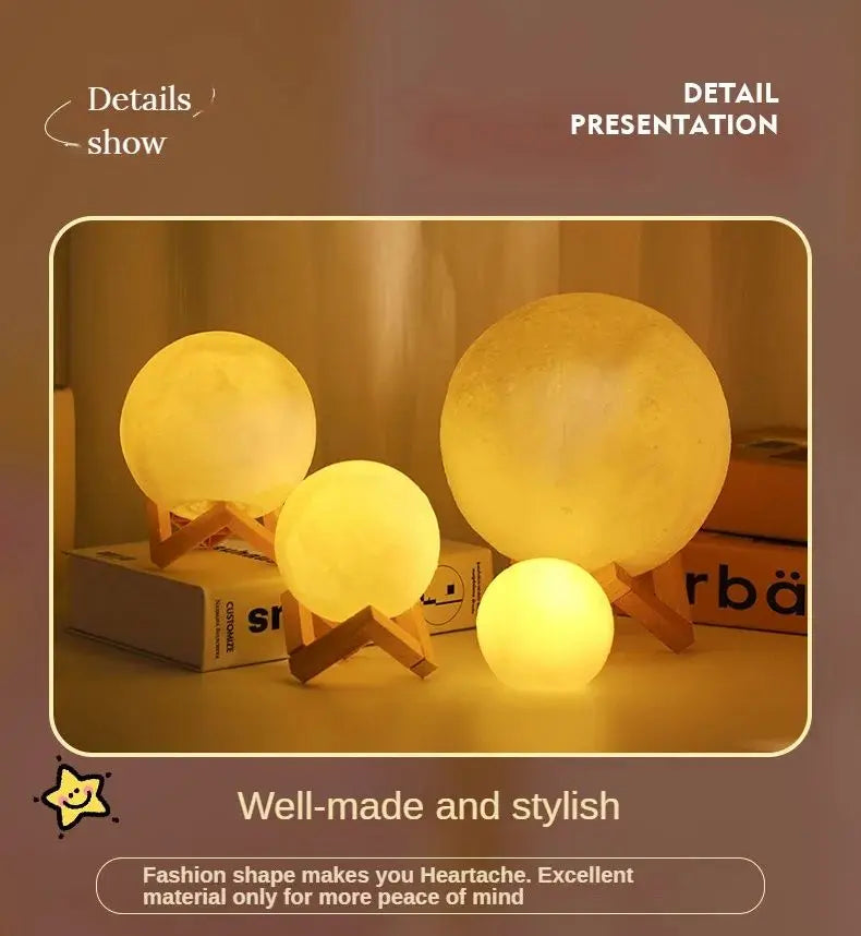 Hot Selling Moon Light Night Lamp for Romantic Room Decor