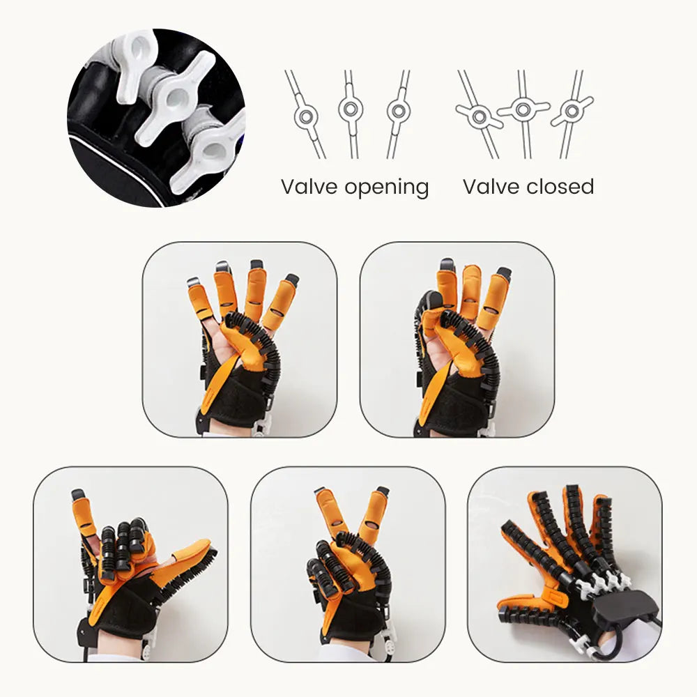 Stroke Rehabilitation Glove Finger Robot Trainer for Hemiplegia