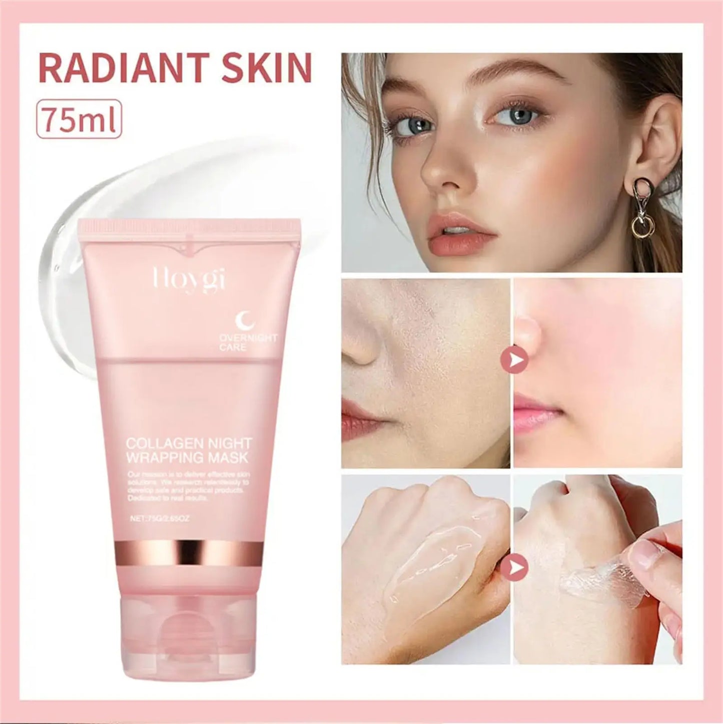 75ml Collagen Overnight Wrapping Peel Off Facial Mask