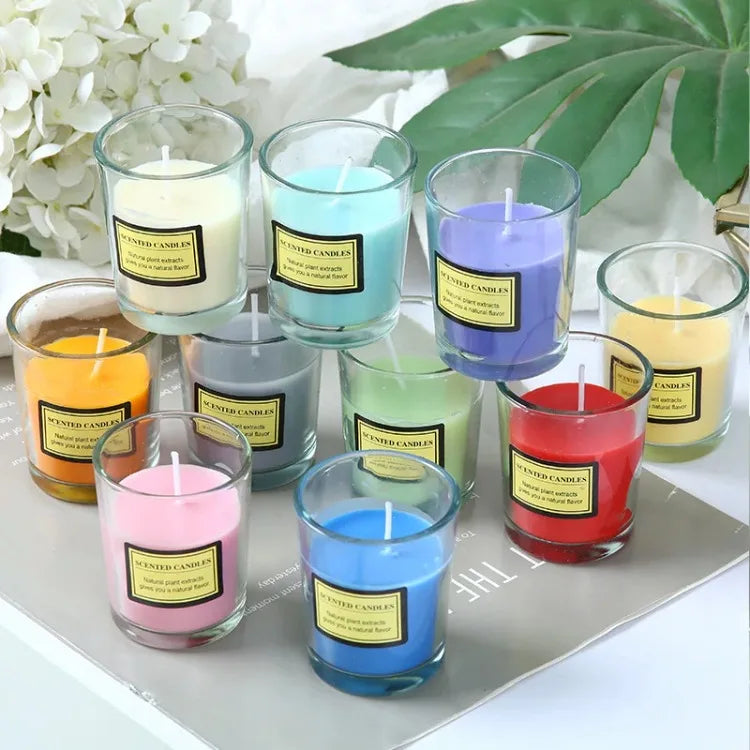 Plant Wax Scented Candle Gift Box Soybean Candle Glass Cup