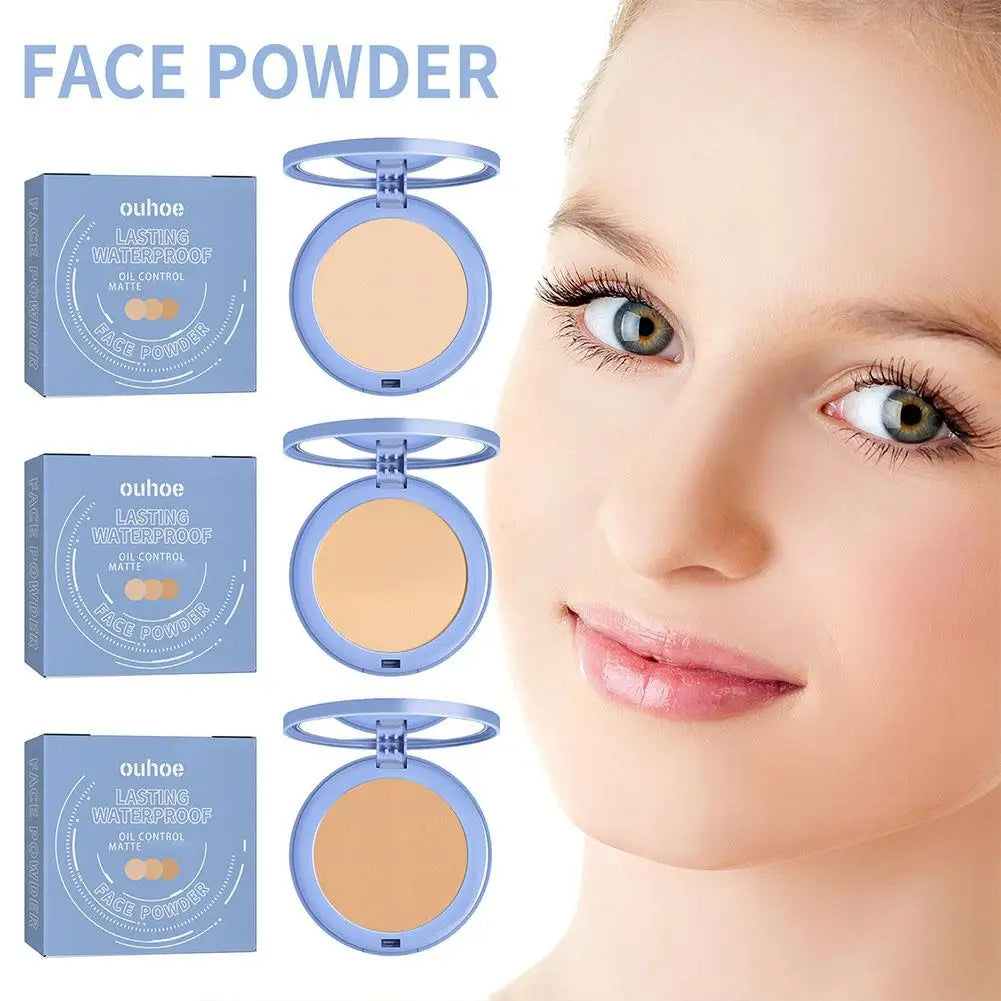 Sunscreen Powder Cosmetic Face Powder Waterproof Matte Makeup