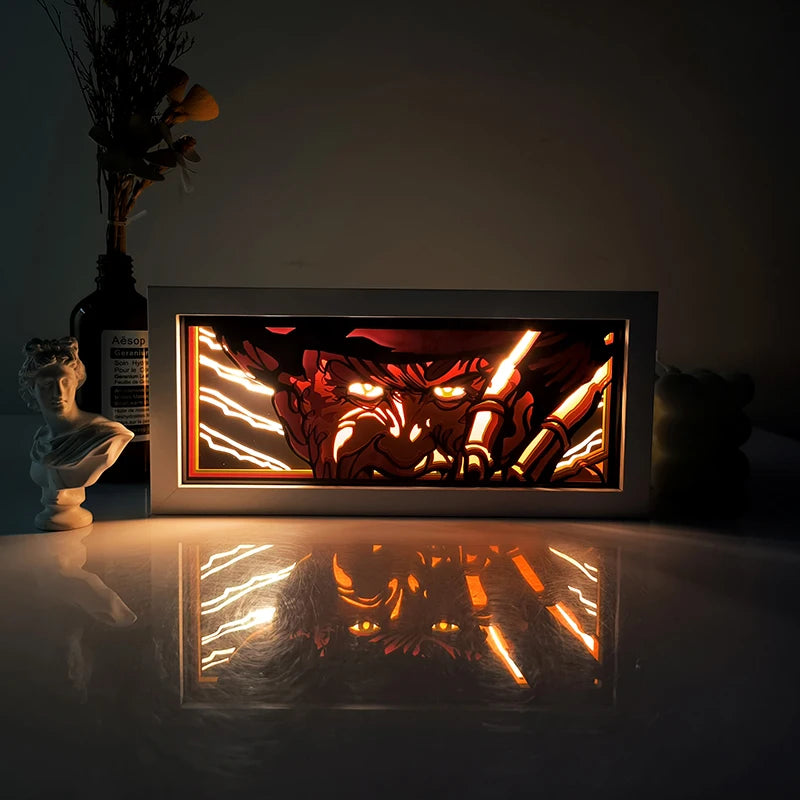 Anime Light Box Led Strip Lights Shadow Box Usb Table Lamp