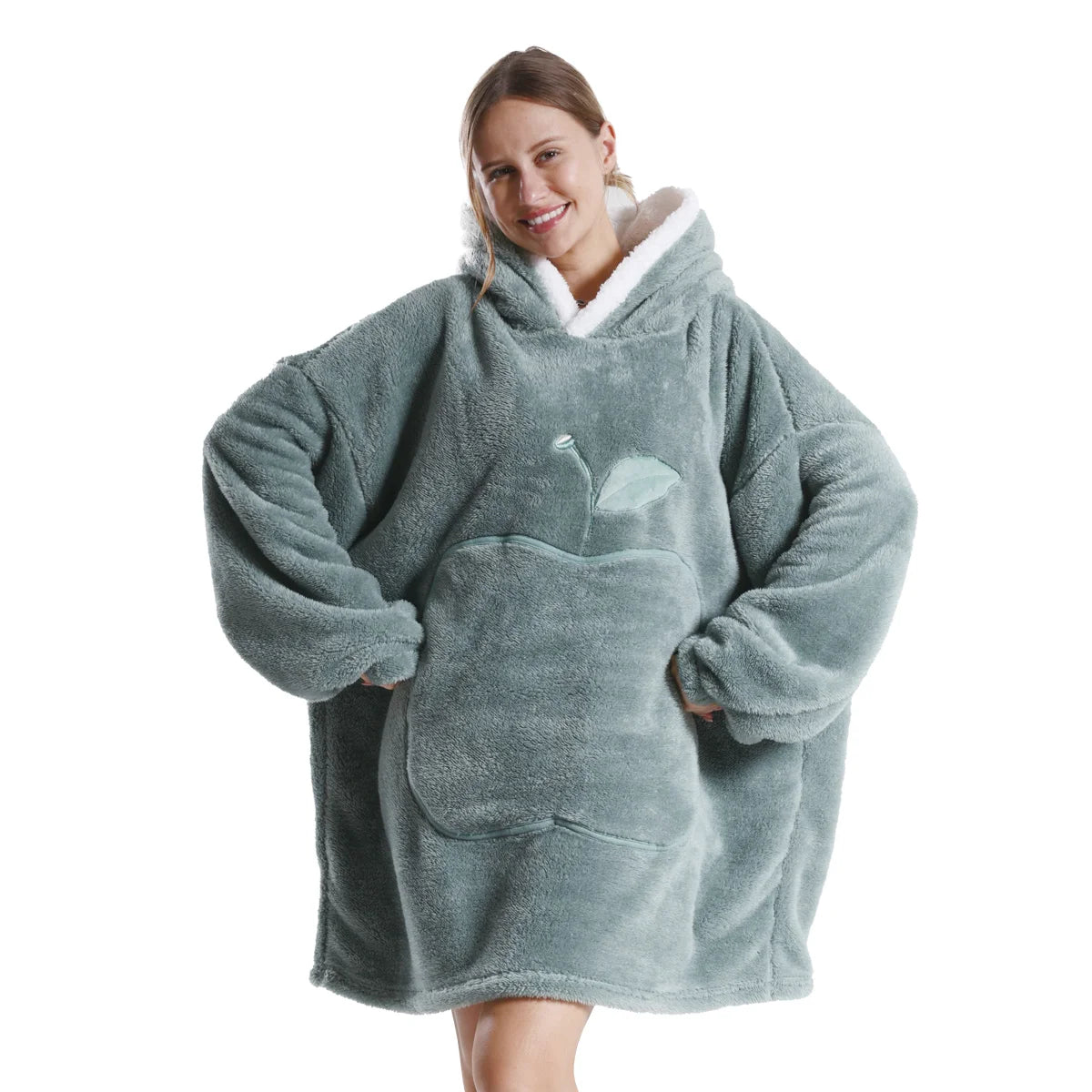 2024 Winter Oversized Wearable Blanket Hoodie for All