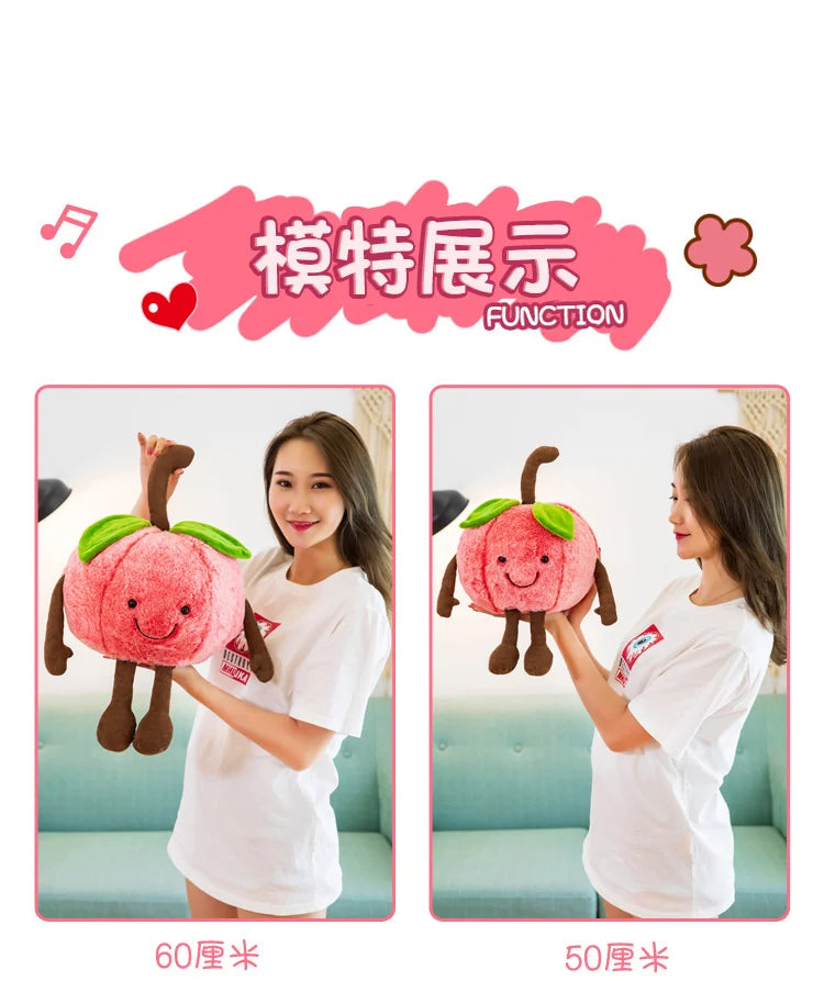 Watermelon Plush Cuddly Pillow Sleeping Cherry Doll Gift