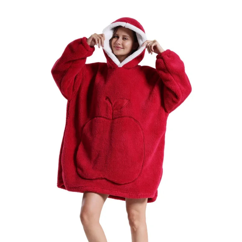 2024 Winter Oversized Wearable Blanket Hoodie for All