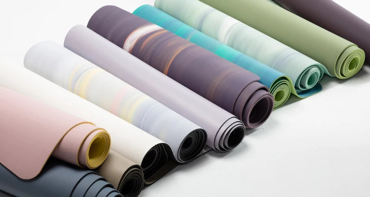 Multicolour Eco Friendly Anti Slip Yoga Mat 5mm PU Rubber