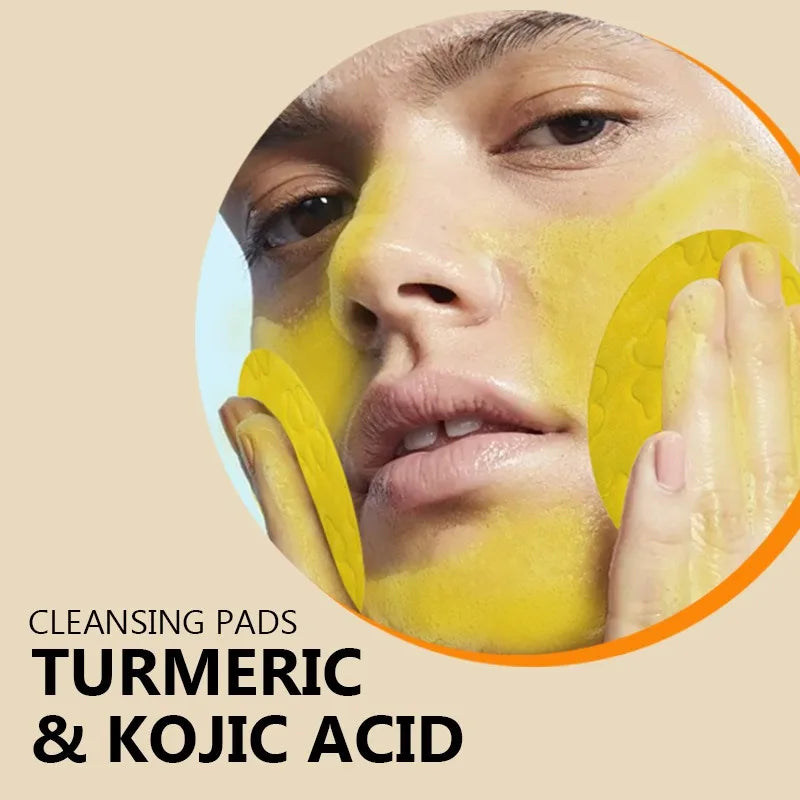 Turmeric Cleansing Pads Kojic Acid Helps Balance Skin Oil