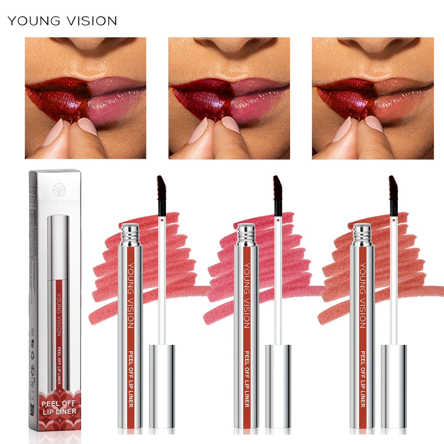 Young Vision Tear-Off Lip Liner Matte Smudge-Free Pencil