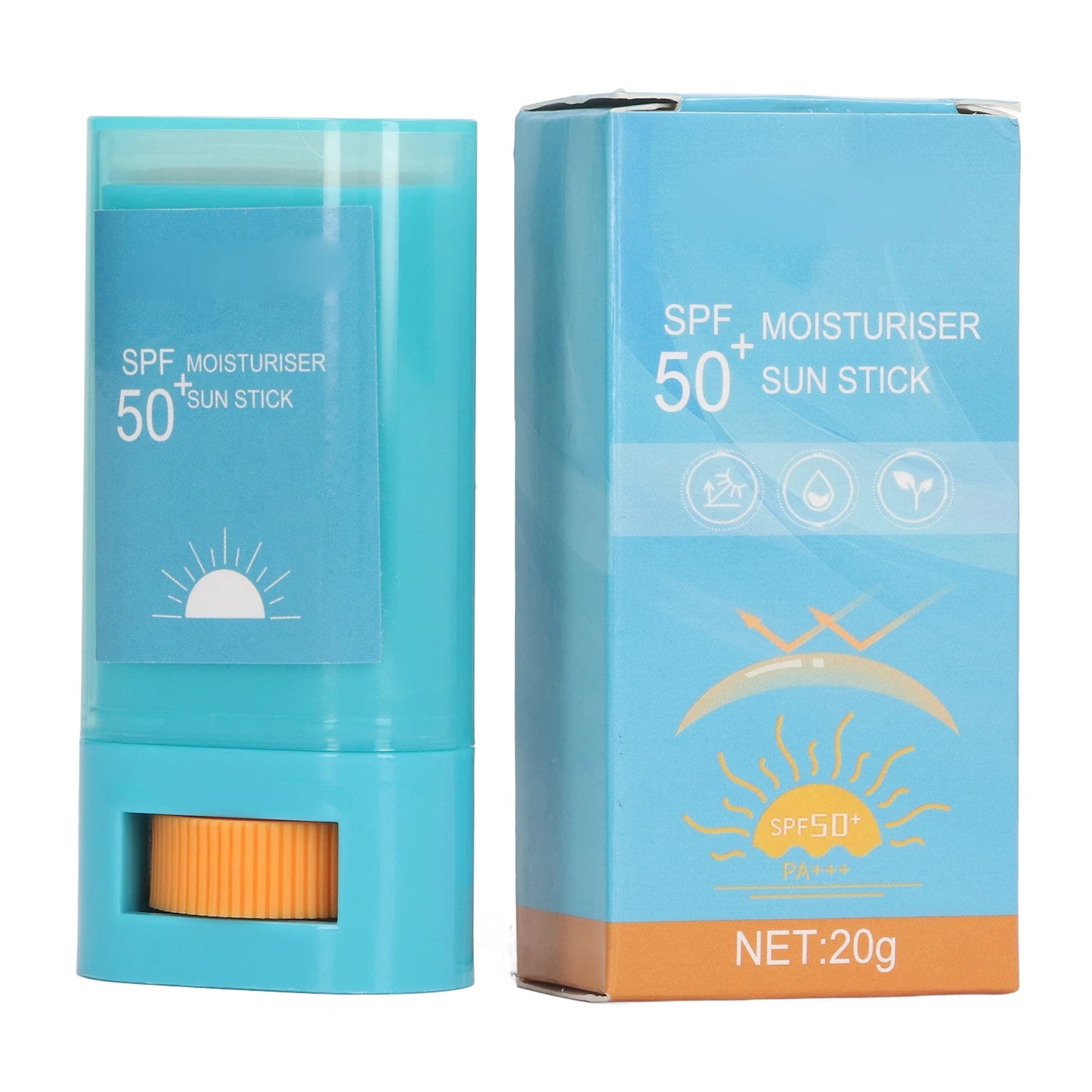 Moisturizing Sunscreen Stick Broad Spectrum SPF 50+ UVA UVB Protection 0.7oz