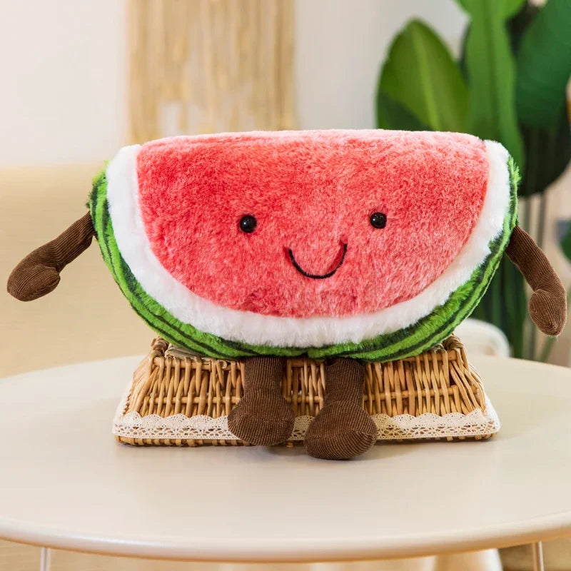 Watermelon Plush Cuddly Pillow Sleeping Cherry Doll Gift